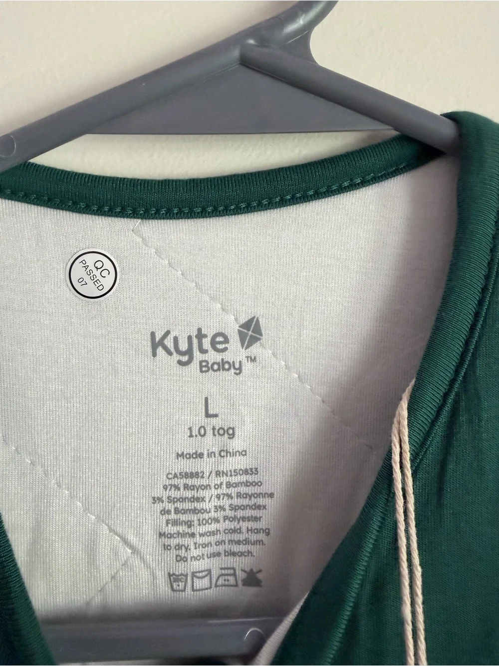 Kyte Baby Sleeveless Bamboo Sleep Bag Walker  - Forest Green 1.0 tog
